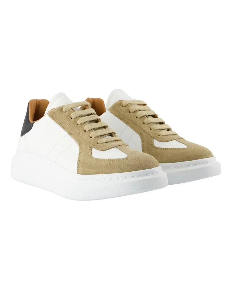 Alexander McQueen Men's Colorblock Calfskin Sneaker Multicolor Multicolor