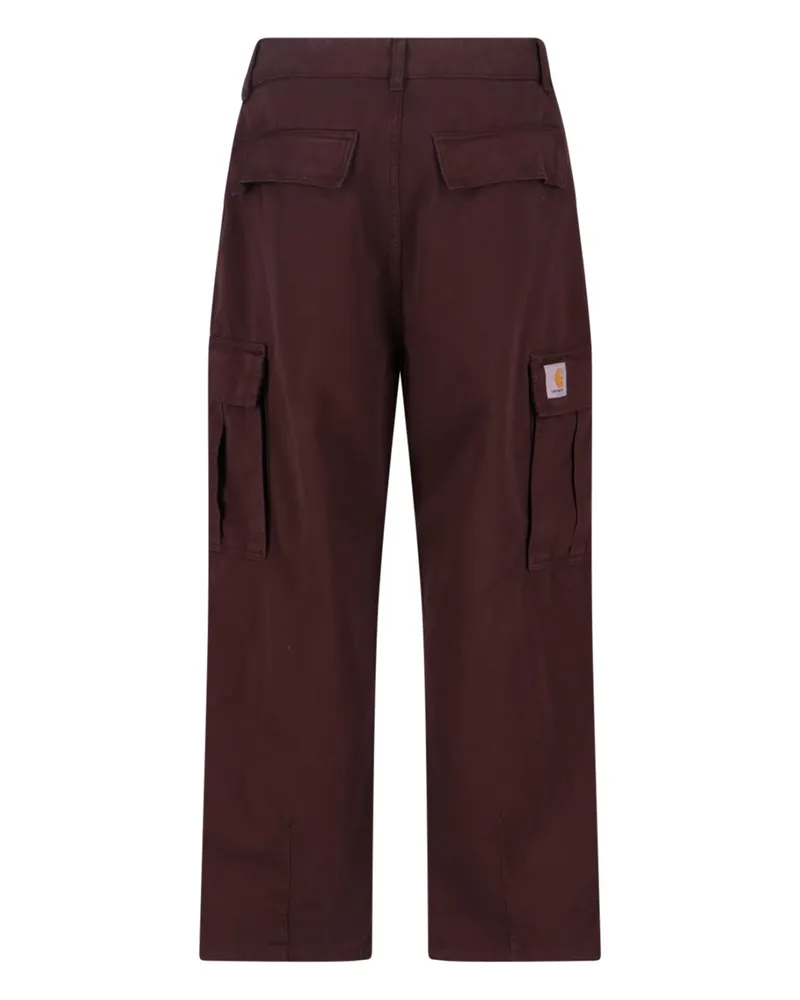 Carhartt WIP Men's Trousers Brown Organic Cotton Brown