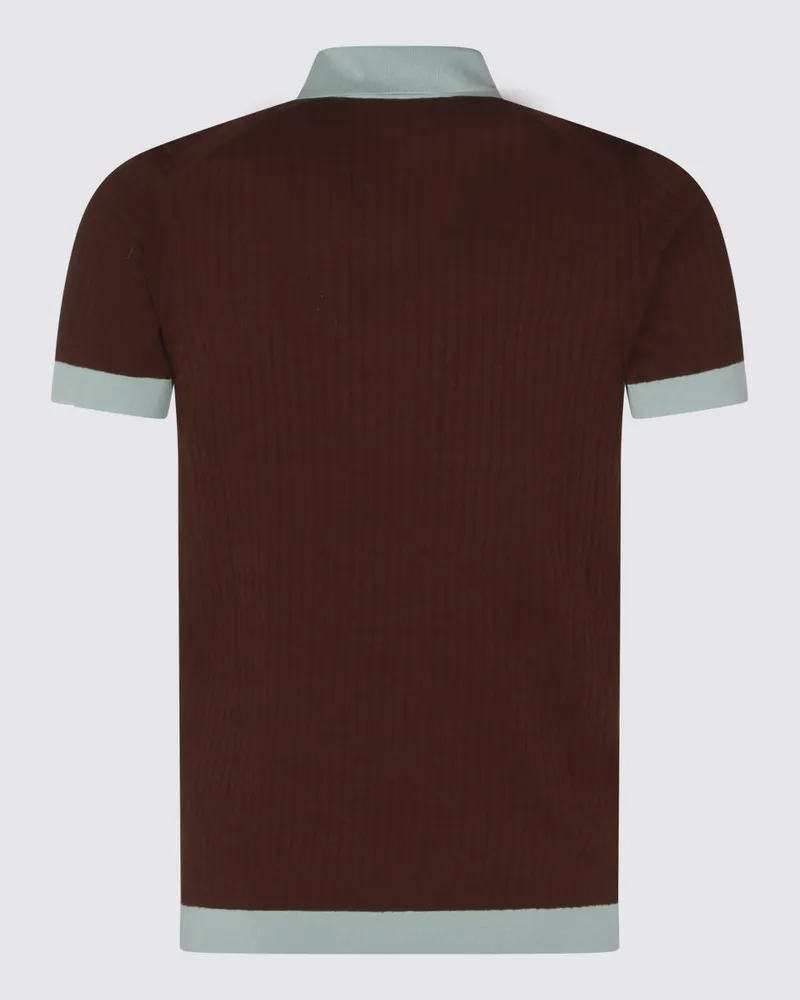 Malo Men's T-Shirts And Polos _100 % Co Brown