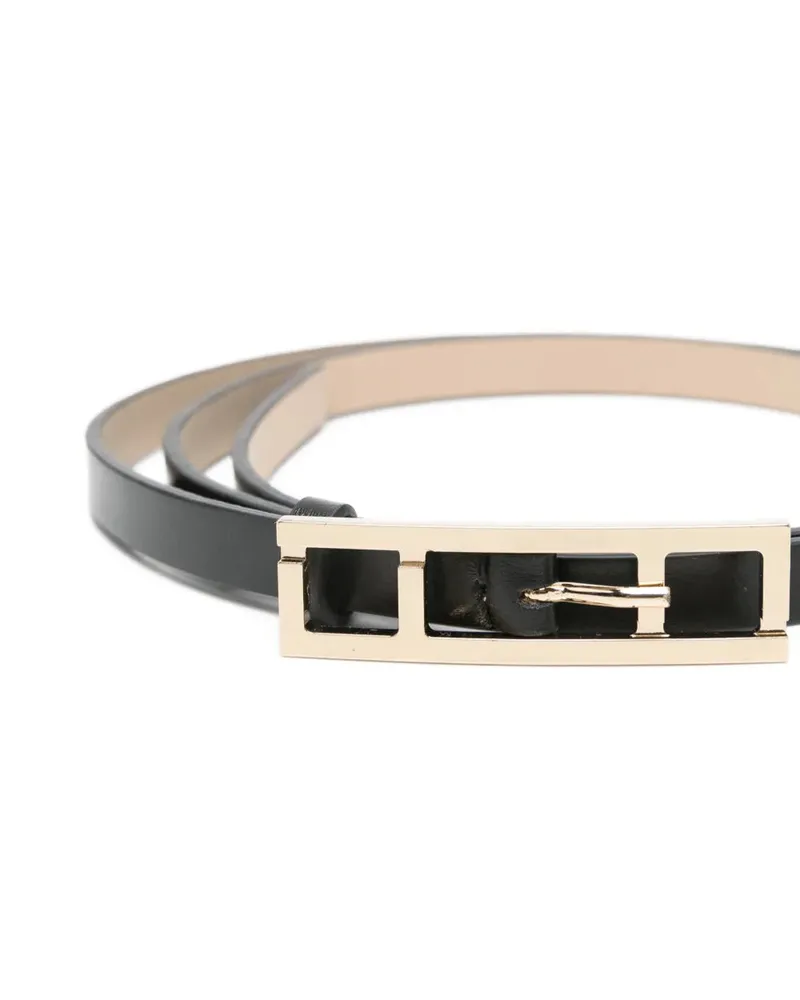 Fabiana Filippi Women's Rectangle-Buckle Leather Belt Aw25 W Black