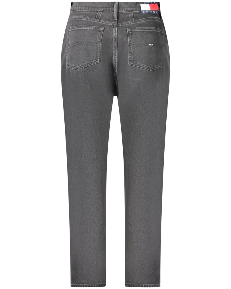Tommy Hilfiger Ultra-High Tapered Mom Jeans — Black Black