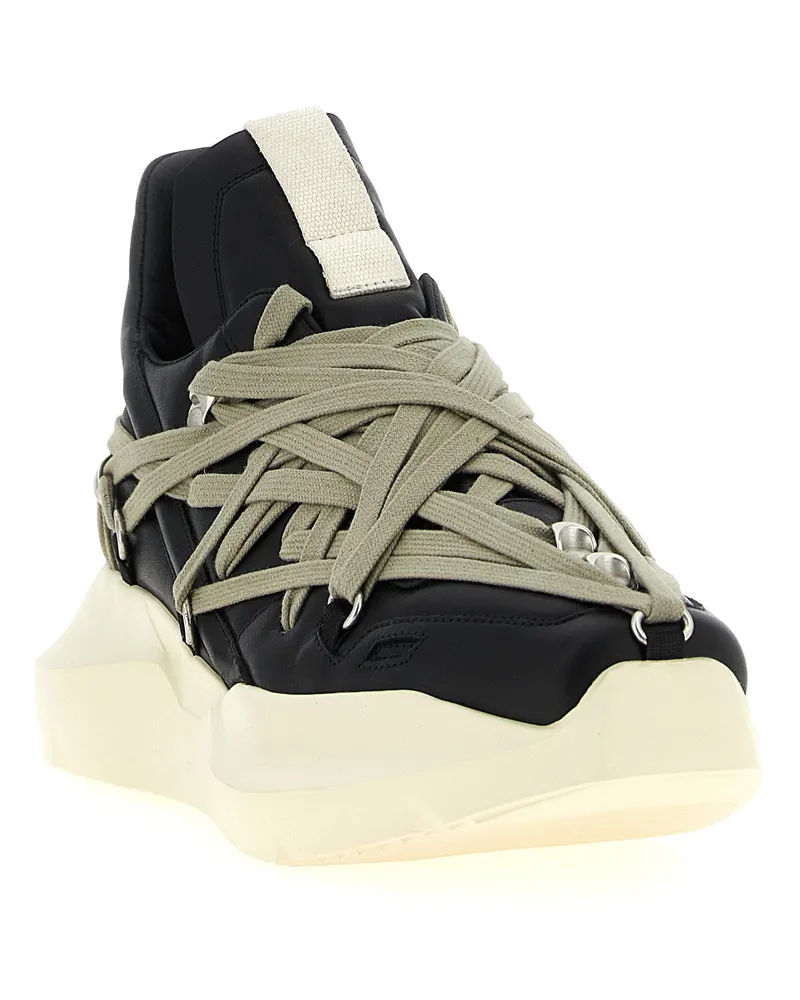 Rick Owens Megalace Geth Runner Sneakers — Black Black