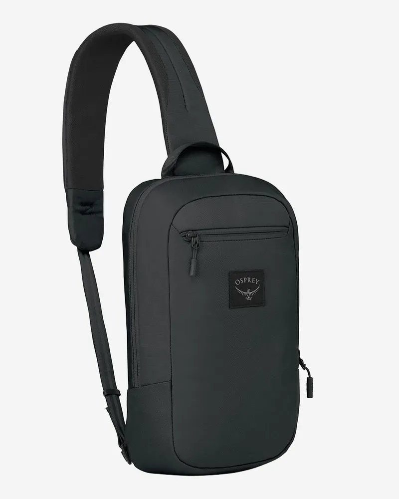 Osprey Men's Sling Pack With Practical Features Black Nylon Handbags Hand Bags Black