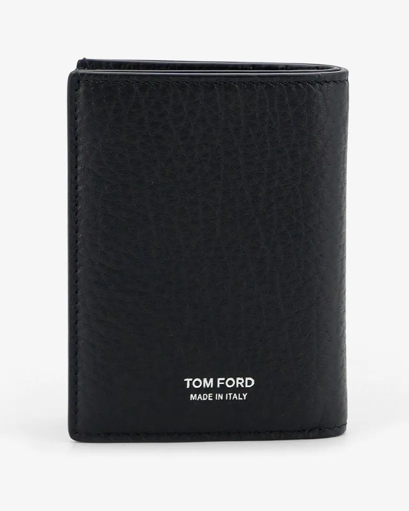 Tom Ford Men's Leather Card Holder Black Wallets & Cardholders Black
