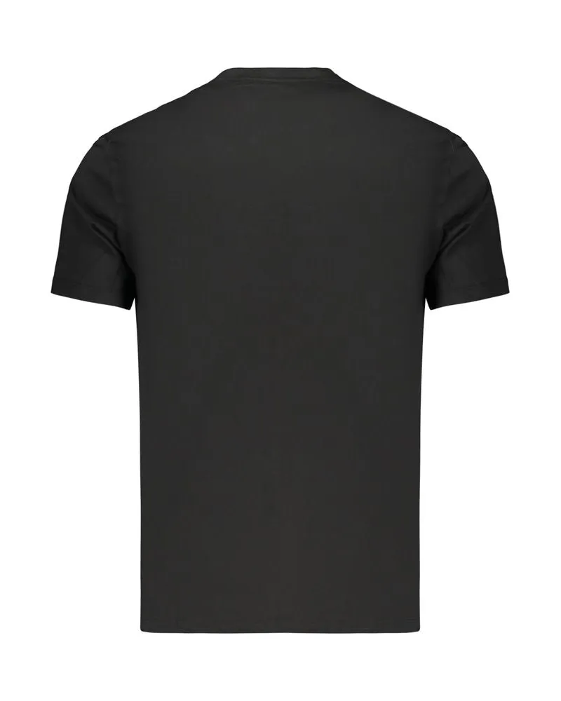 Calvin Klein Logo-Print Cotton T-Shirt — Black Black