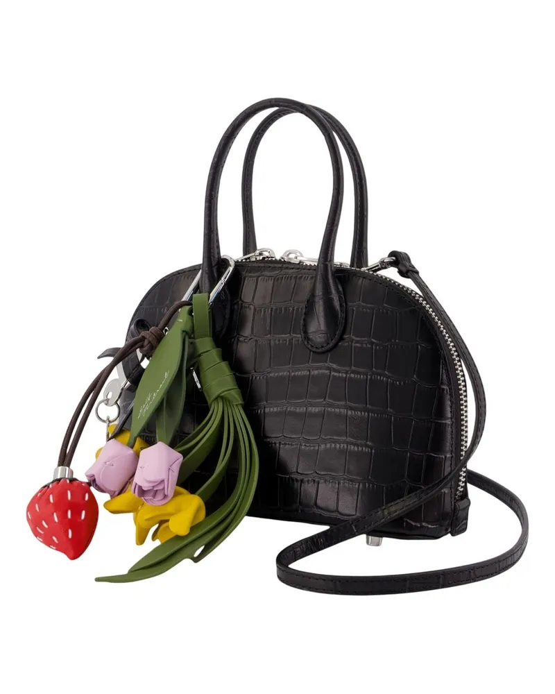 Self-Portrait Toast Mini Top Handle Bag — Black Black