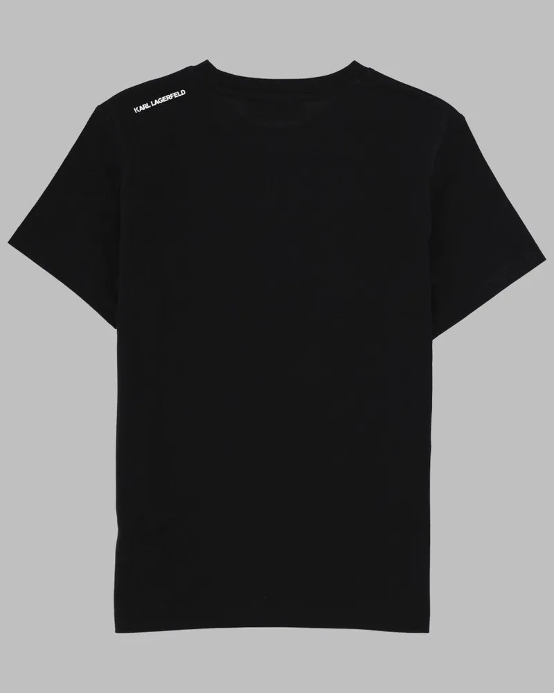 Karl Lagerfeld Logo T-Shirt — Black Black