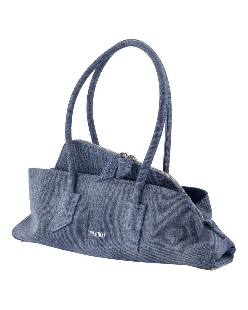 ATTICO Women's La Passeggiata Small Top Handle Bag -  Cotton Blue Shoulder-Hobo-Bags Blue