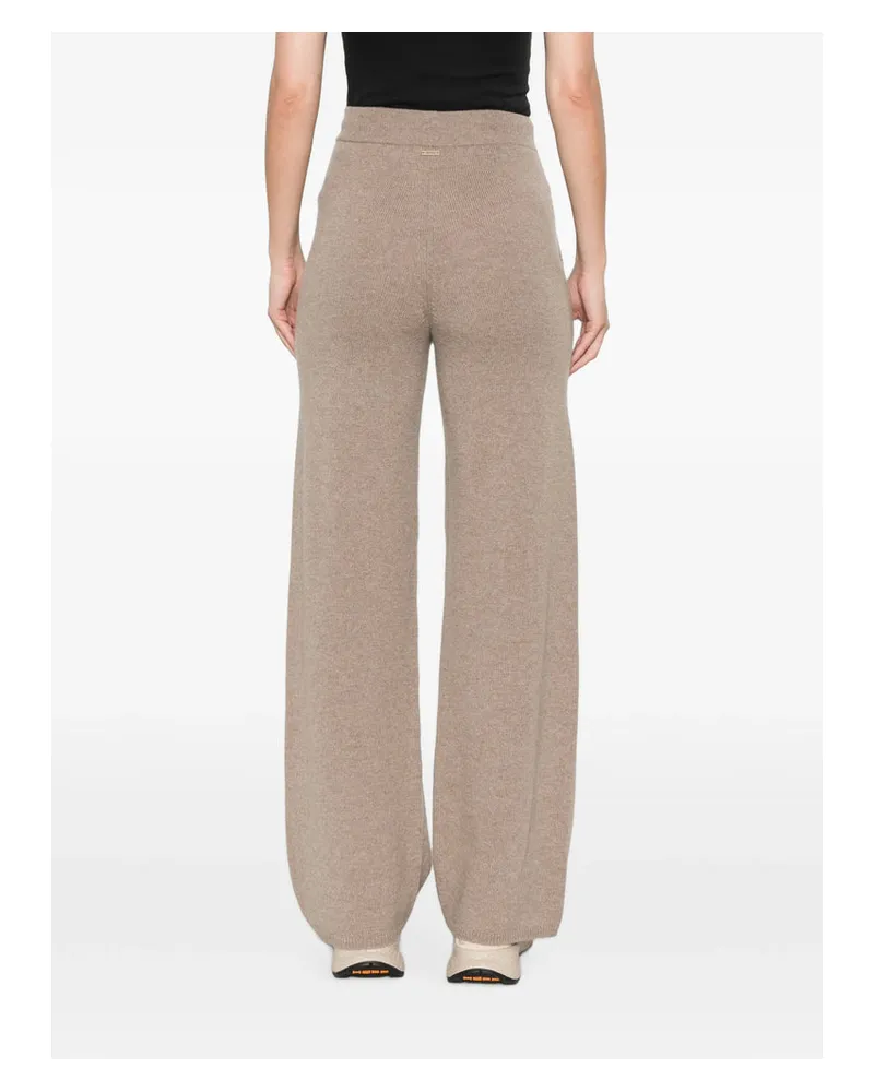 Max Mara Cashmere Knit Trousers — Beige Beige