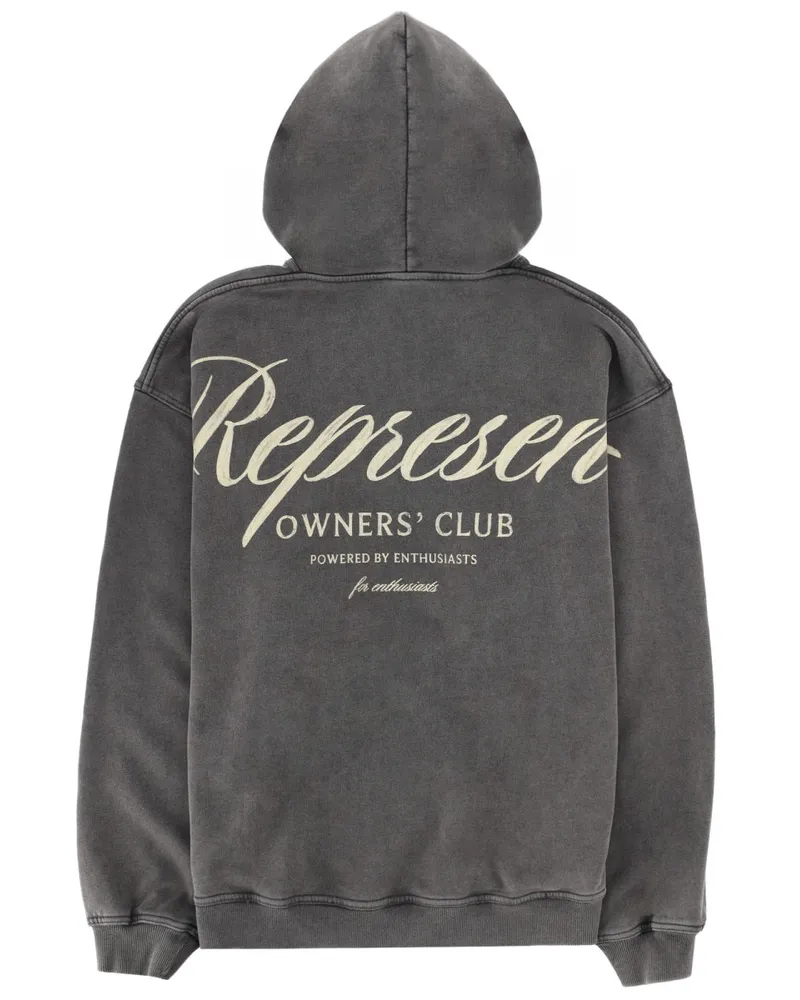 REPRESENT Cotton Hoodie — Gray Gray