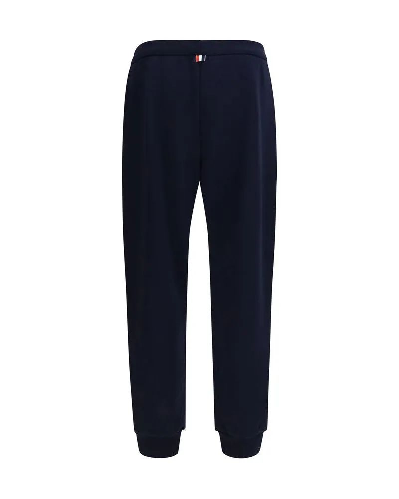 Thom Browne Loopback Cotton Joggers — Multicolor 