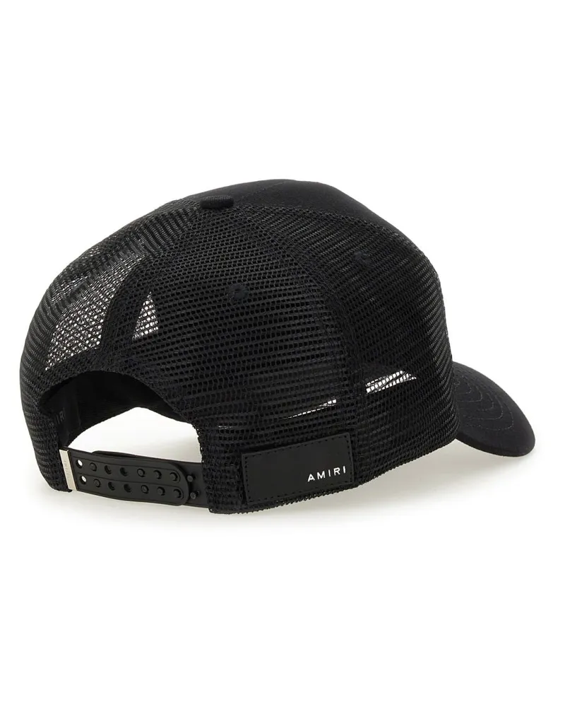 Amiri Men's Baseball Cap With Logo Black Cotton Hat Black