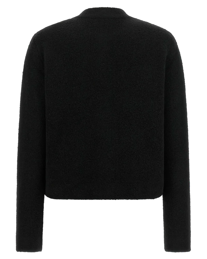 Moncler Quilted Wool-Blend Down Jacket — Black Black