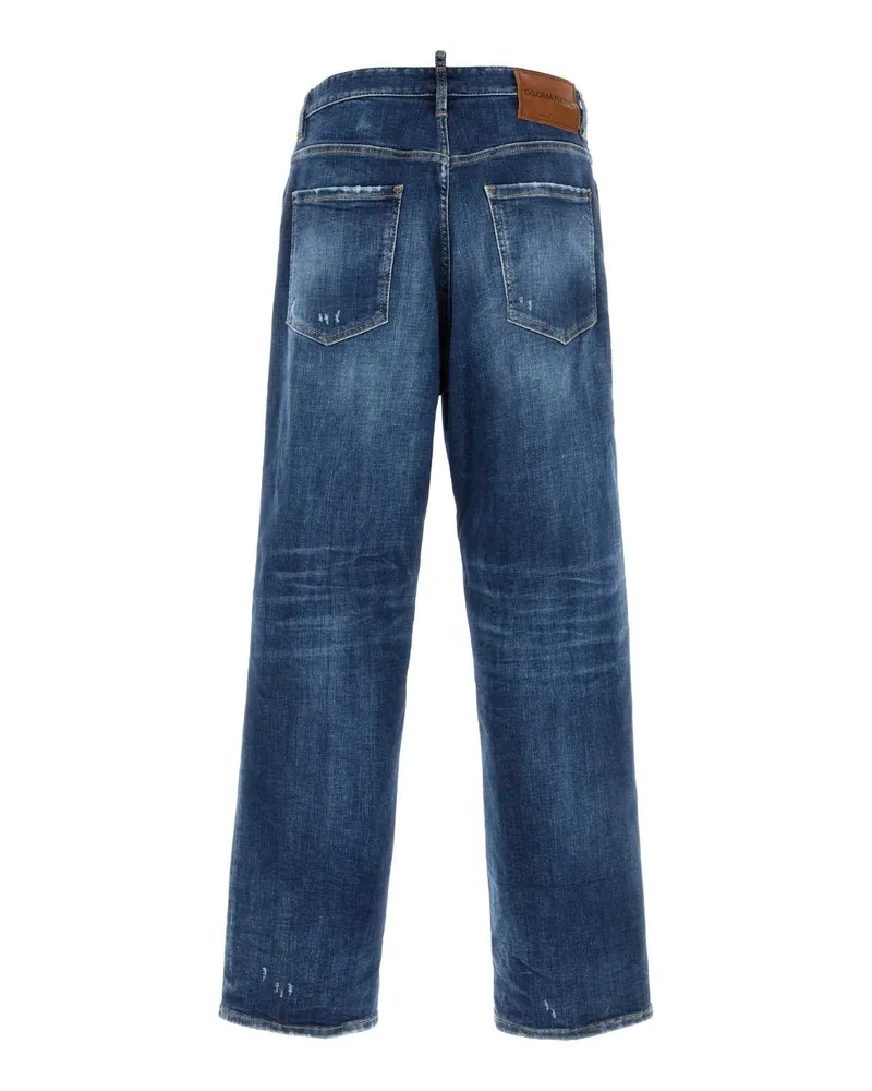 Dsquared2 Men's Stretch Denim Loose Jeans Navyblue Co Pl Ea Navy