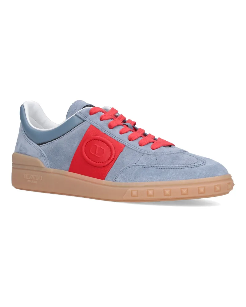 Valentino Garavani Men's Sneakers Blue Upper: Calf Leather Blue