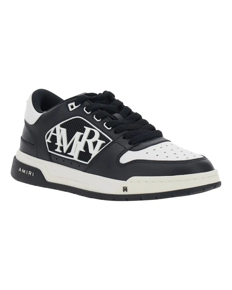 Amiri Men's Sneakers With Contrast Leather Heel White-Black Trainers White/black White