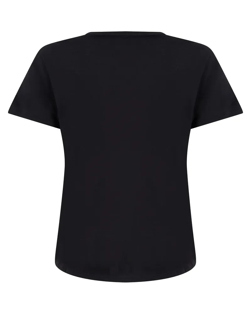 Fendi Printed Cotton T-Shirt — Black Black