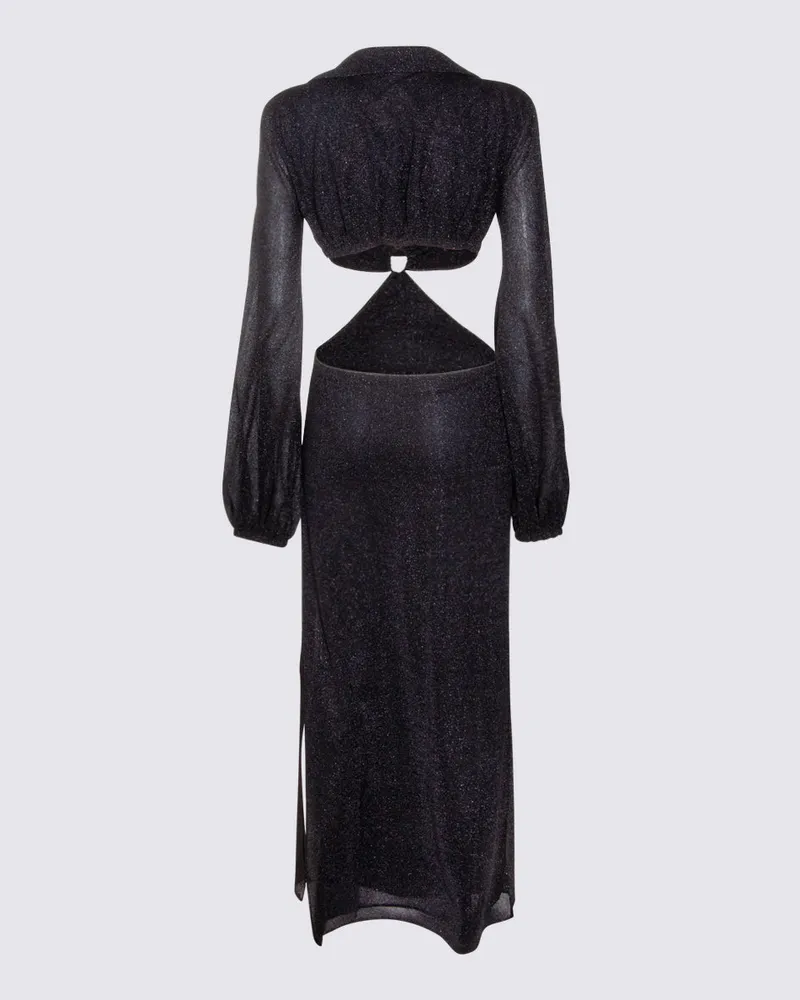 Oséree Women's Dresses Black Pa Metallic Black