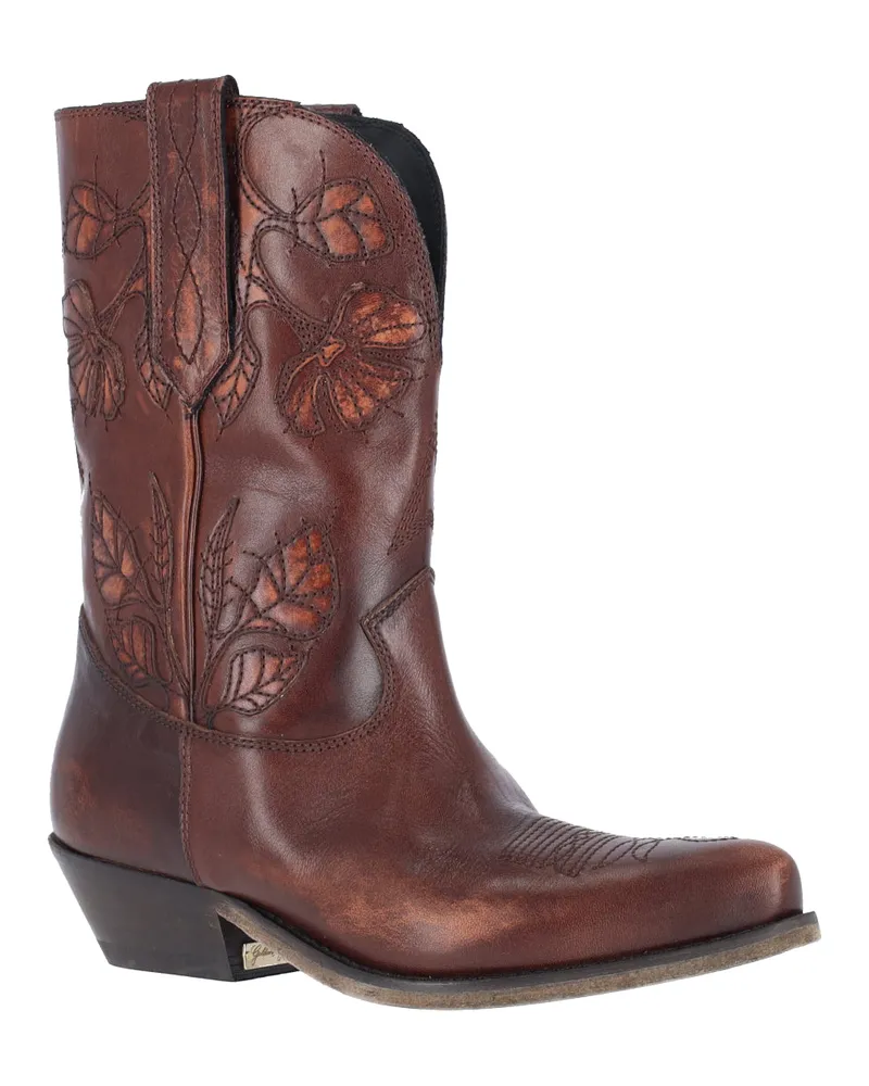 Golden Goose Women's Boots Brown Cow Leather Brown