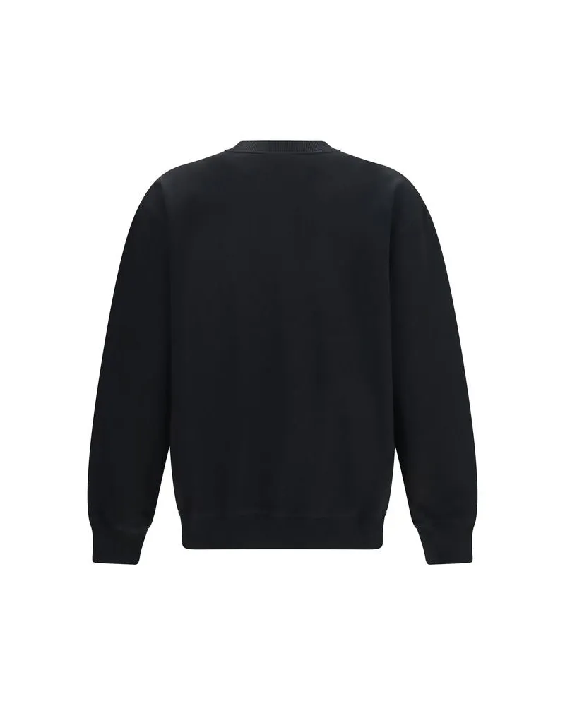 Balmain Men Black Cotton Sweatshirt Clothing Black