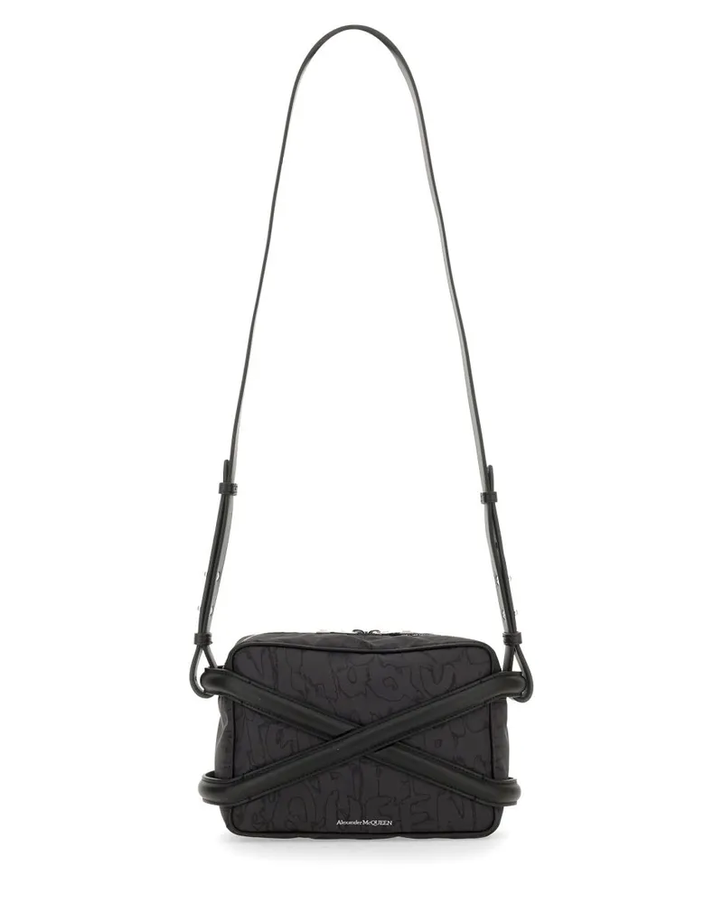 Alexander McQueen Polyester Camera Harness Shoulder Bag — Black Black