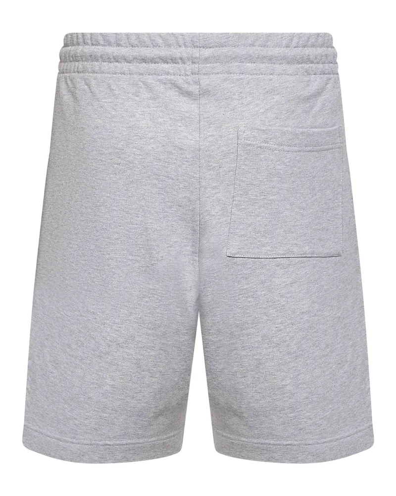 Dries van Noten Men's Bermuda Shorts Melange Grey Cotton Gray