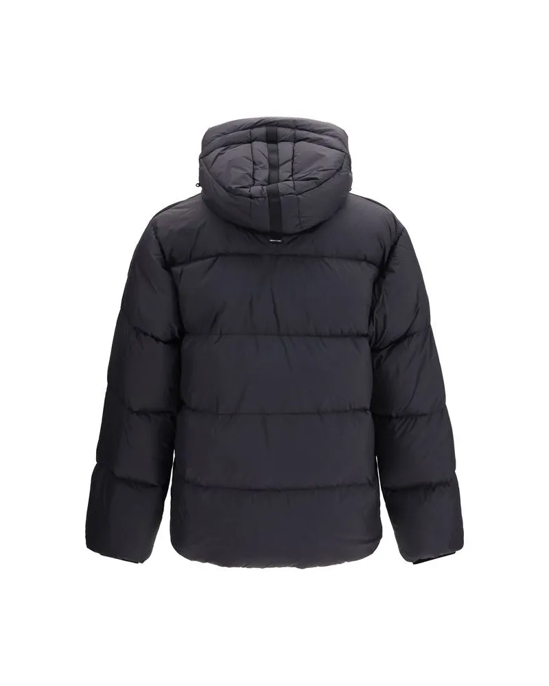 Parajumpers Men's Black Goose Down Full-Length Jacket Clothing Black