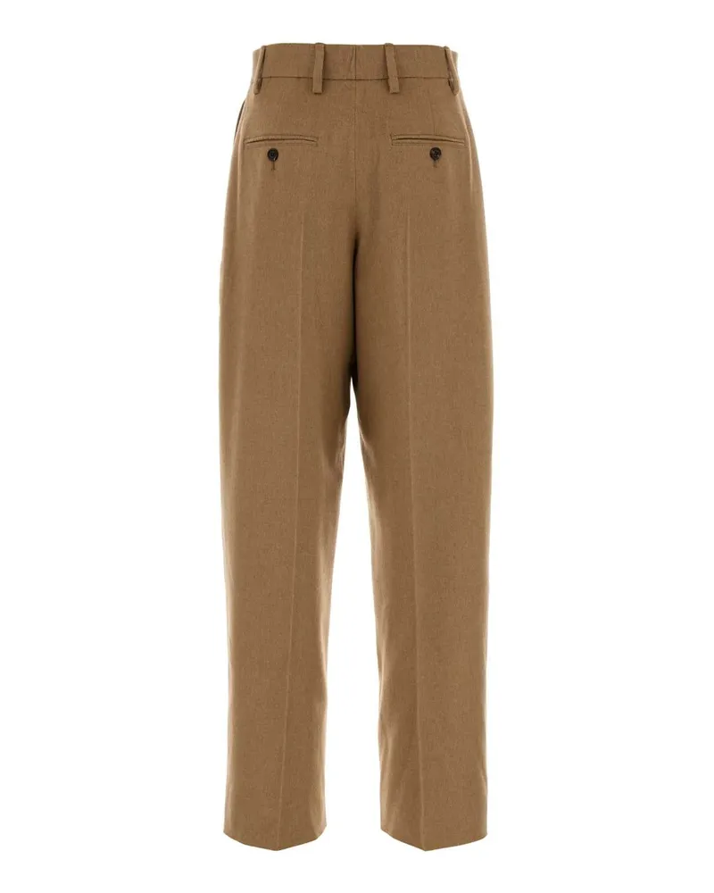 Prada Women's Camel Pant Cammello Exterior: Pantaloni Camel