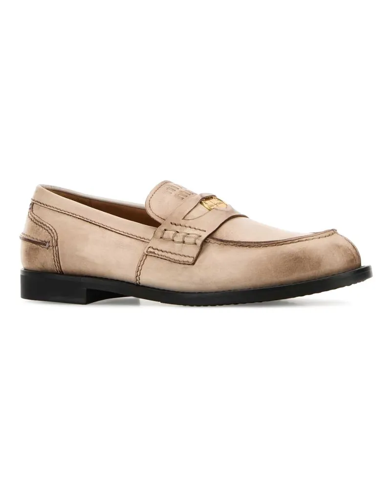 Miu Miu 5d773df020537 F0304 Avorio Mocassini Loafers Beige