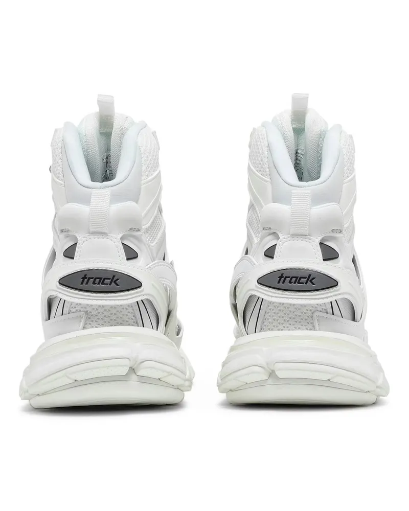 Balenciaga Men's Track Hike High-Top Sneakers White Shoes White