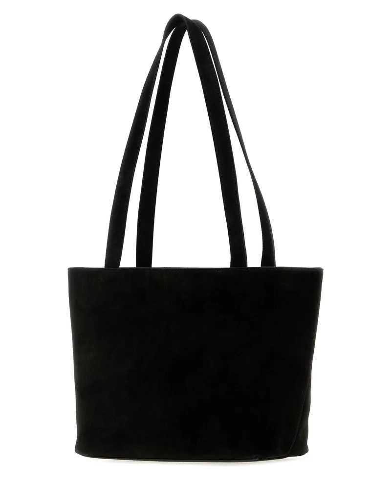 The Row Women's Black Suede Parker Shoulder Bag Blackans Borse A Mano Black