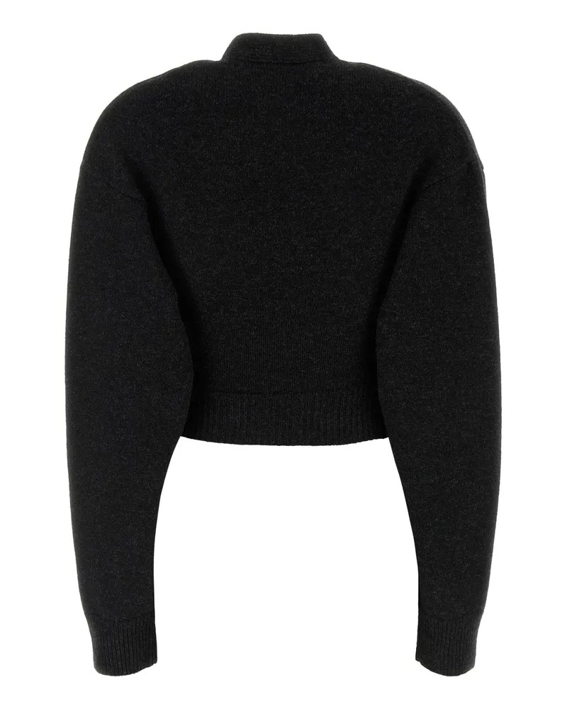 Balenciaga 809352t1708 1240 Grey T Virgin Wool Maglieria Sweater Gray