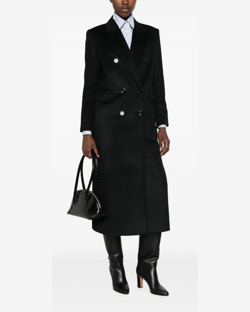 Max Mara Women's Coat Effige Black Virgin Wool Wool; Lining: Viscose Black