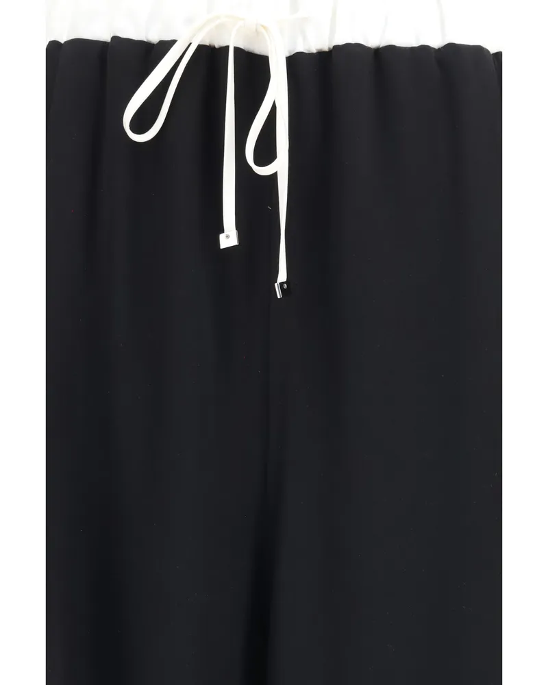 Kiton Women's Silk Trousers Black Black