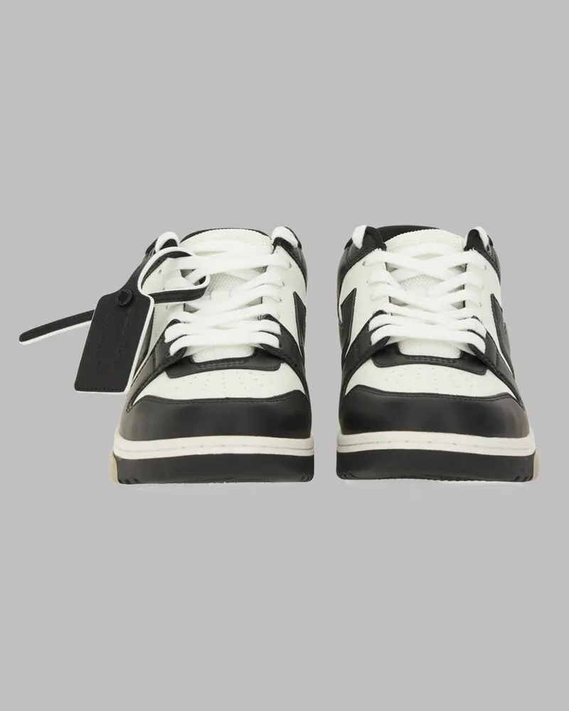 OFF-WHITE Men's Sneakers Out Of Office Multicolour Leather Bovine Trainers Black