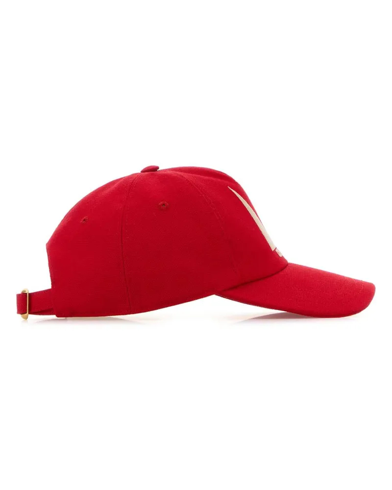 Valentino Garavani Women's Red Cotton Baseball Cap Rossoburro Cappelli E Fasce Per Capelli Hat Red