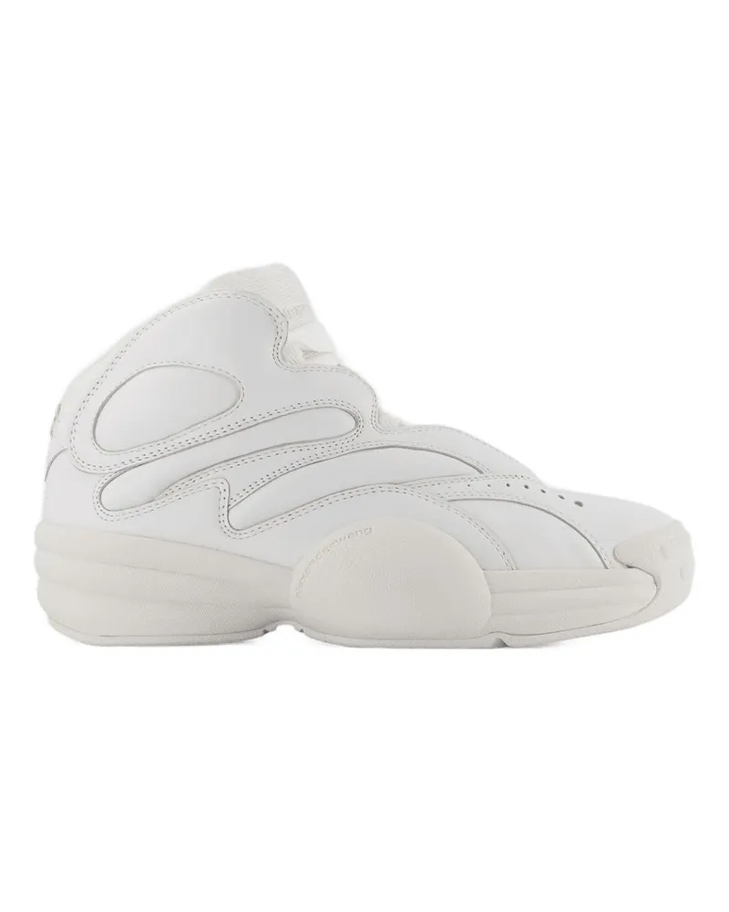 Alexander Wang Women's Aw Hoop Sneakers Leather White Shoes White