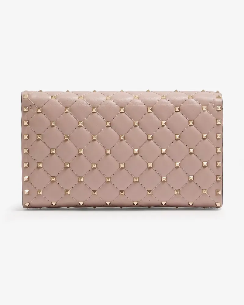 Valentino Garavani Women's Shoulder Bag Rockstud Spike Beige Leather Beige