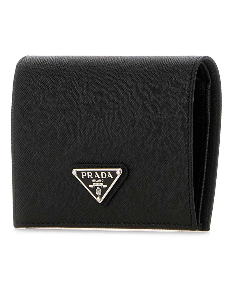 Prada Women's Black Leather Wallet F0632 Portafogli Black