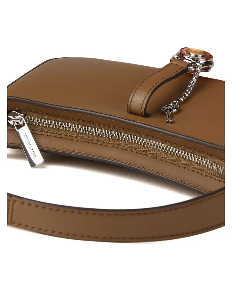 Michael Kors Women's Pouch Driftwood Leather Bags - Pouches Brown