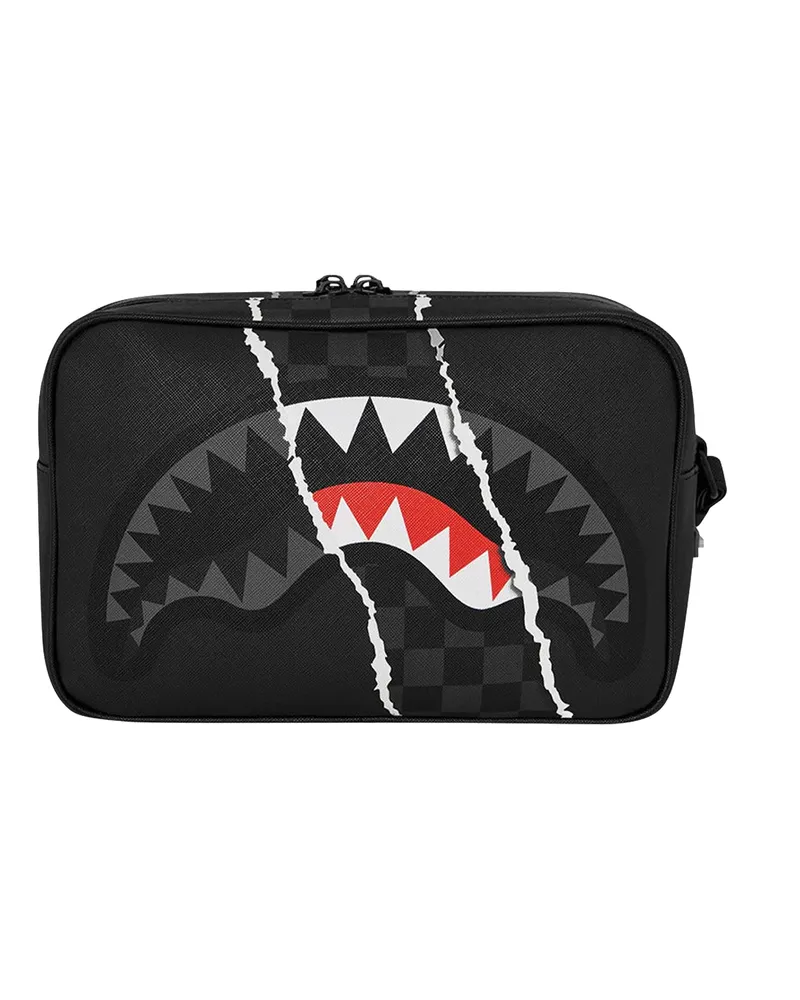 Sprayground Center Rip Revealing Clutch — Gray Gray