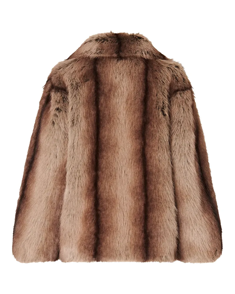 Pinko Oversized Caban Coat — Beige Beige