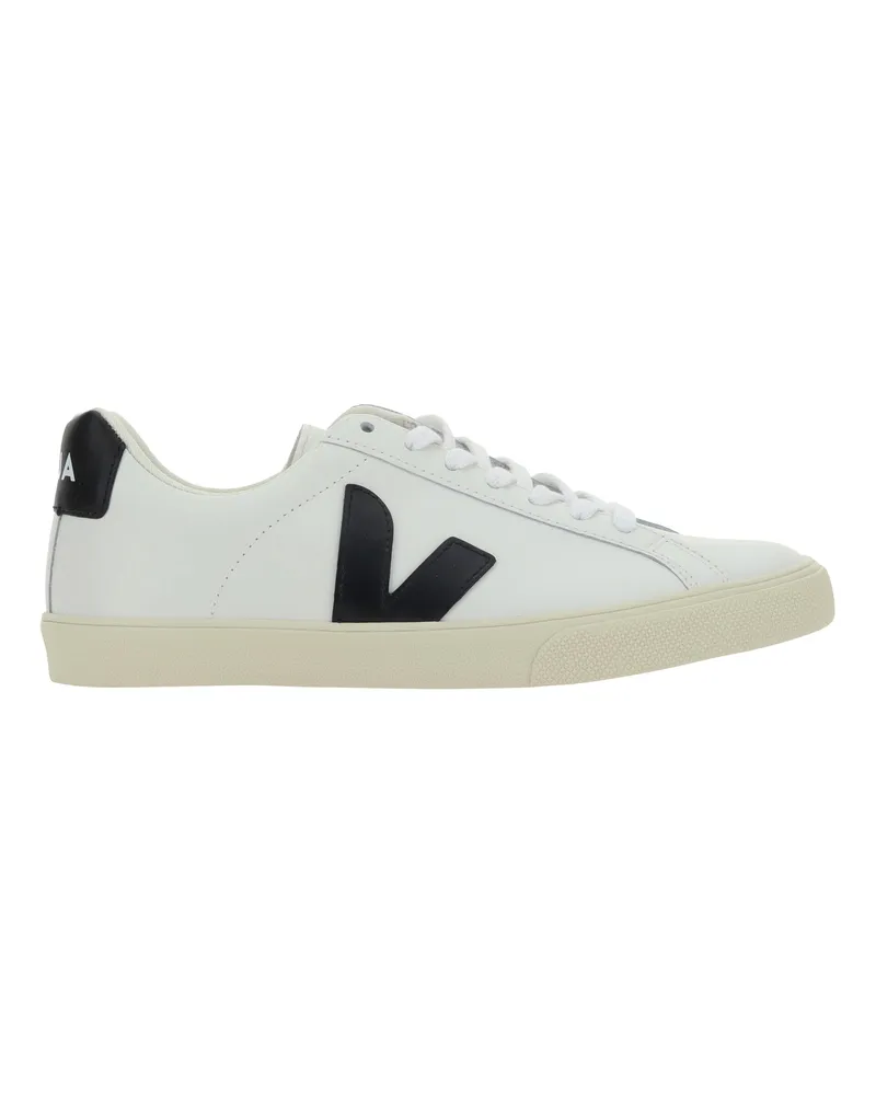 VEJA Women's Sneakers Esplar Extra White-Black Upper: Calf Leather Trainers White/black White