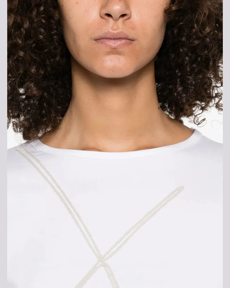 Herno Women's Crew-Neck T-Shirt Aw25 W White