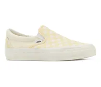 Unisex Printed Canvas Classic Slip Ons Checkerboardyellowdust Sneaker