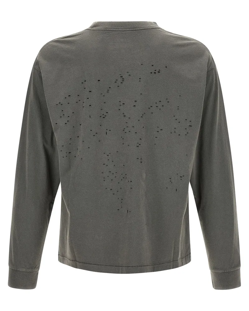 Satisfy Perforated Mothtech T-shirt — Gray Gray