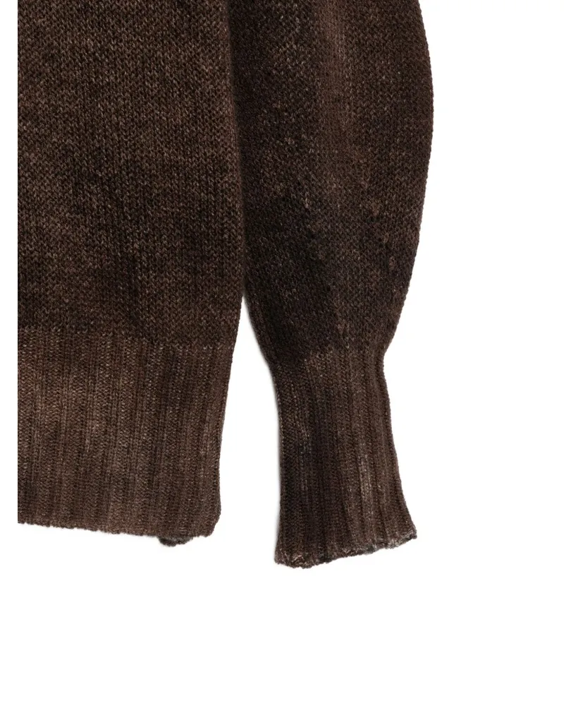 Avant Toi Cashmere Turtleneck Sweater — Brown Brown
