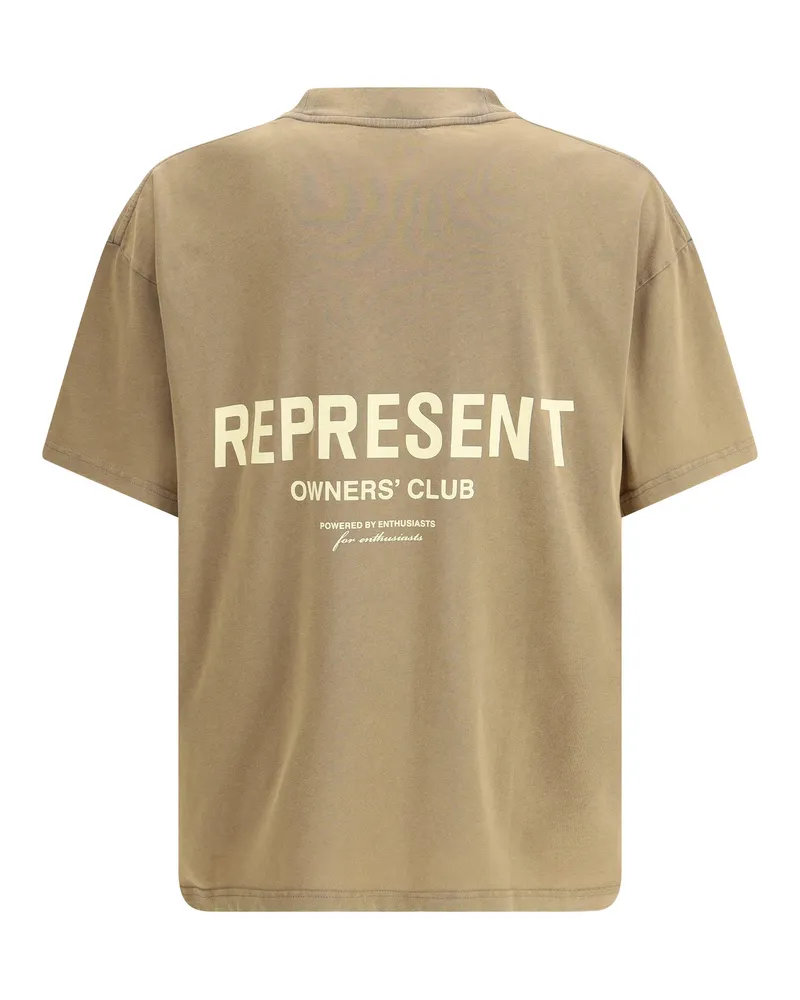 REPRESENT Men's Cotton T-Shirt Almond T-Shirts And Polos Beige