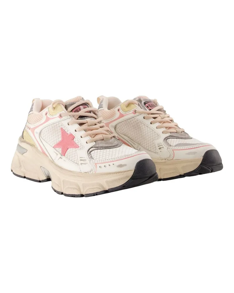 Golden Goose Women's Lightstar Sneakers -  Leather White Calfskin Shoes White