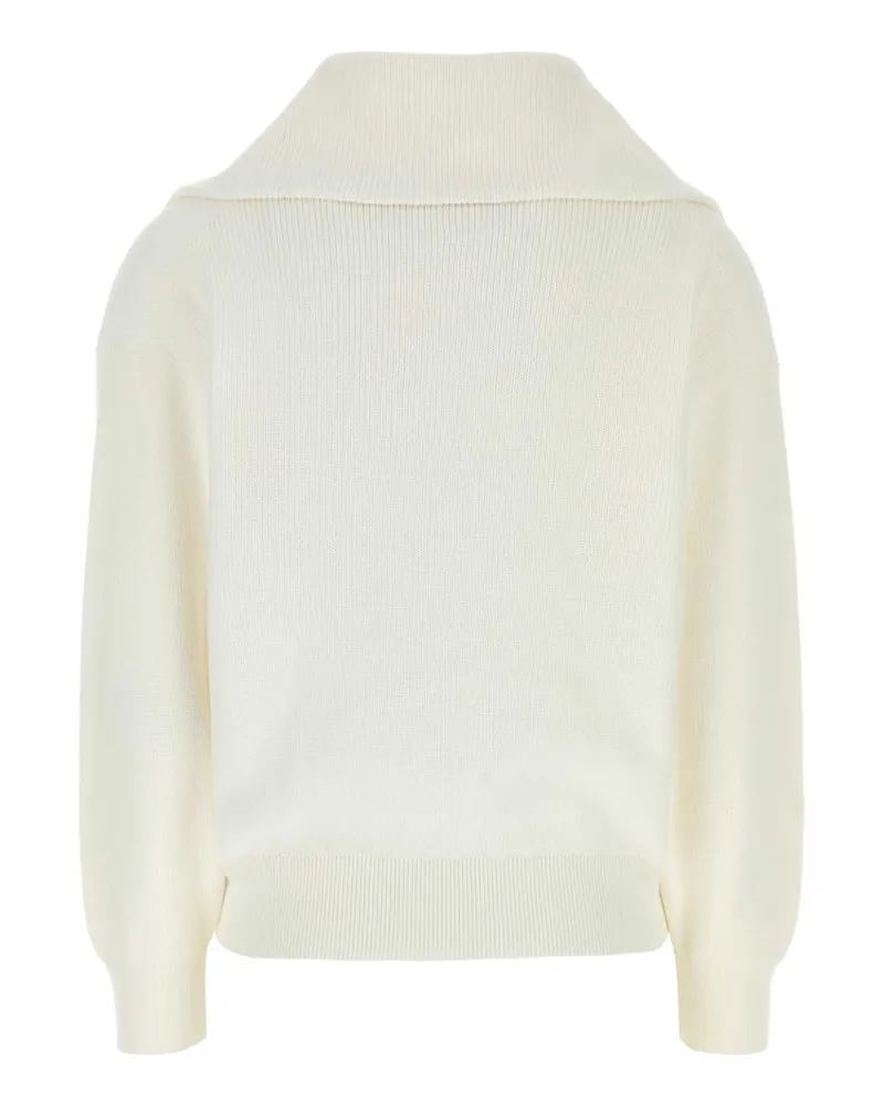 Brunello Cucinelli C2723 Exterior: Cotton Maglieria Sweater Beige